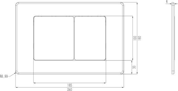 Изображение товара Кнопка для инсталляции Oliveeka OL-E12-BN (никель матовый)