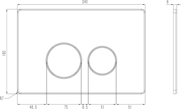 Изображение товара Кнопка для инсталляции Oliveeka OL-R22-BG (золотой матовый)