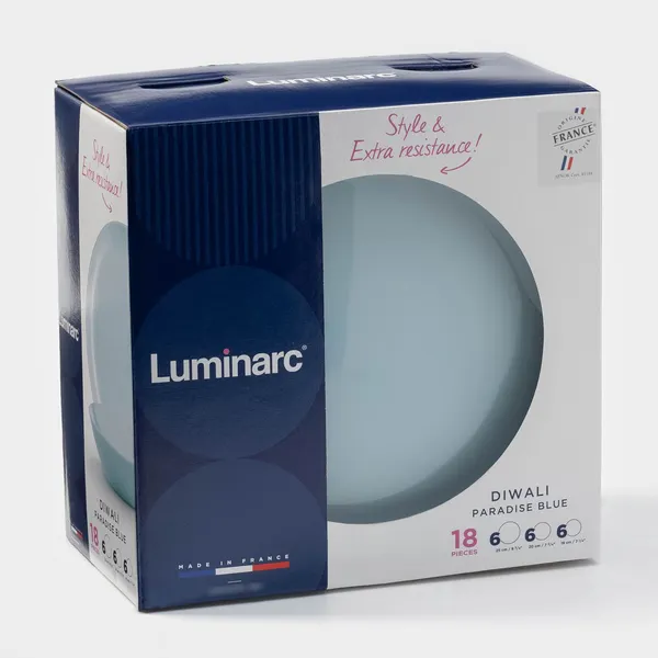Изображение товара Набор столовой посуды Luminarc Diwali Paradise Blue 10V6212