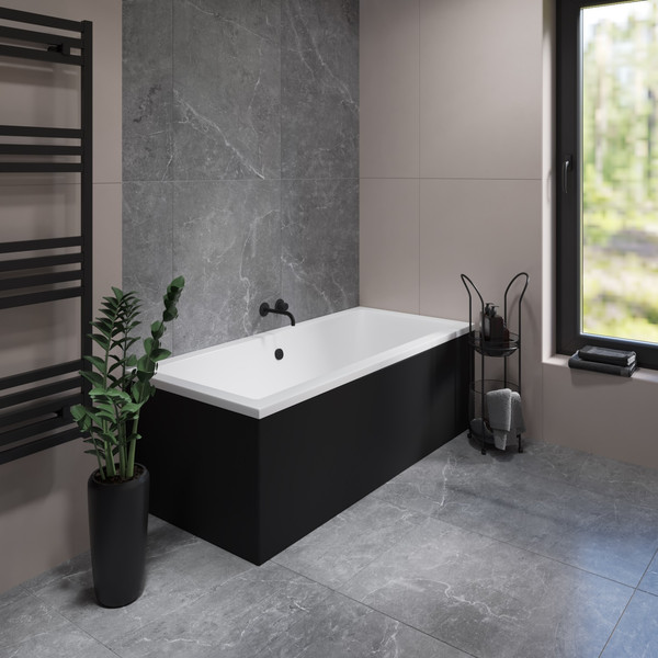 Изображение товара Ванна акриловая Lauter Oasis 180 / 21203080 (с ножками и сифоном 21Y32002 белый)