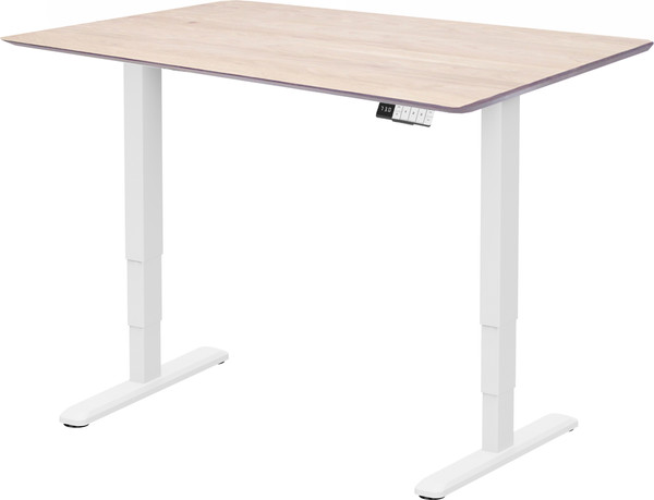 Изображение товара Столешница для стола Ergosmart Массив скошенный край 1300х750х27 (дуб беленый)