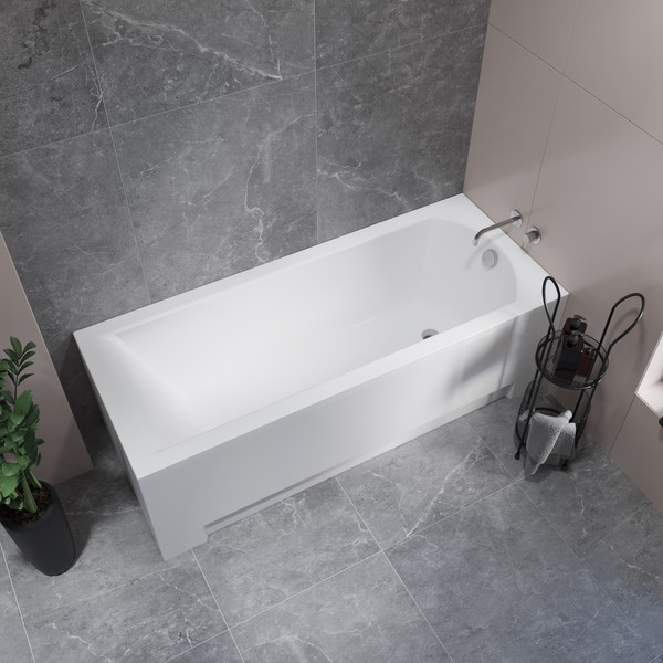 Изображение товара Ванна акриловая Lauter Amelia 170 / 21204070 (с ножками и сифоном 21Y11022 белый)