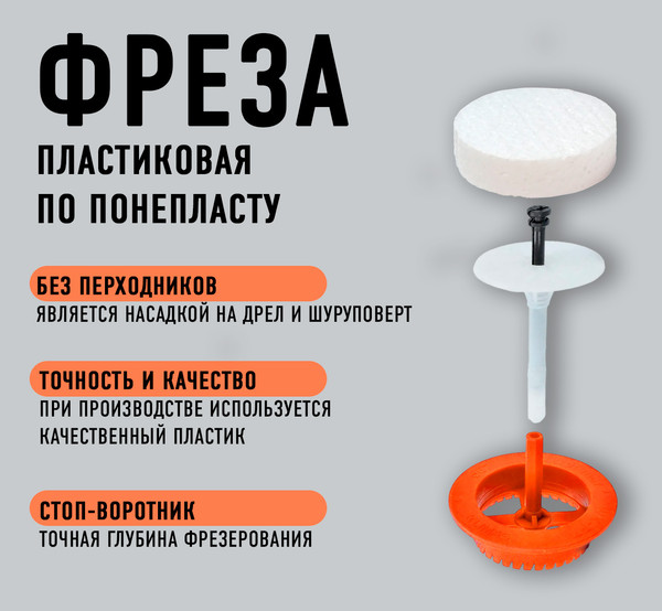 Изображение товара Фреза BAT Для пенопласта 67мм / 67001