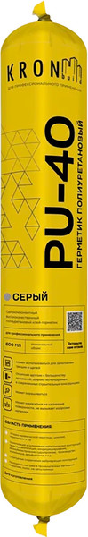 Изображение товара Клей-герметик KRONbuild PU-40 / PSG78 (600мл, серый)
