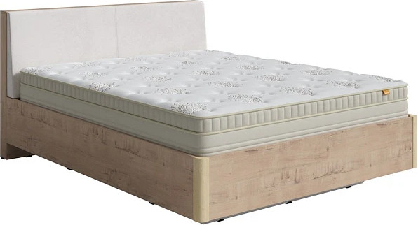 Изображение товара Двуспальная кровать Proson Voyage 160x190 (бунратти/Teddy 302 жемчужный)
