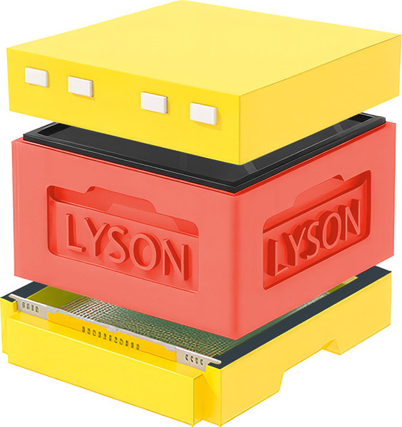 Изображение товара Улей Lyson ППС 12 Рамок / KR121RDY (красный/желтый)