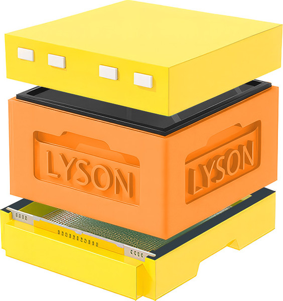 Изображение товара Улей Lyson ППС 12 Рамок / KR121ORY (оранжевый/желтый)