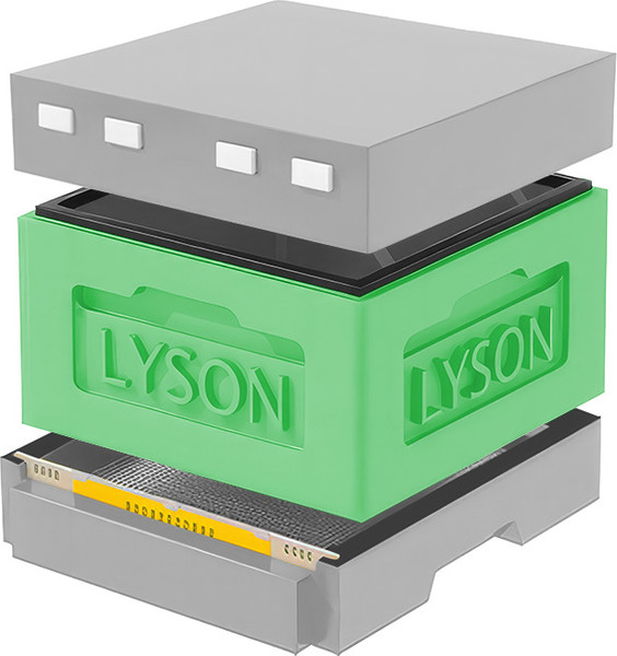 Изображение товара Улей Lyson ППС 12 Рамок / KR121GG (зеленый/серый)