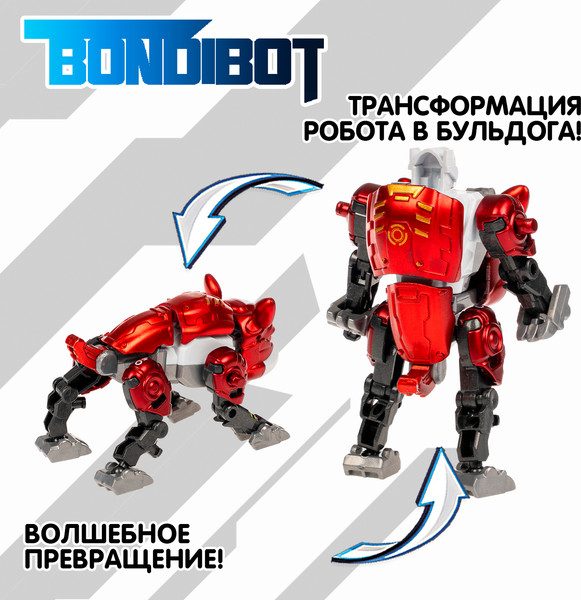 Изображение товара Робот-трансформер Bondibon Bondibot Бульдог HD123 / ВВ6659