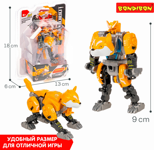 Изображение товара Робот-трансформер Bondibon Bondibot Сибирский хаски HD123 / ВВ6660