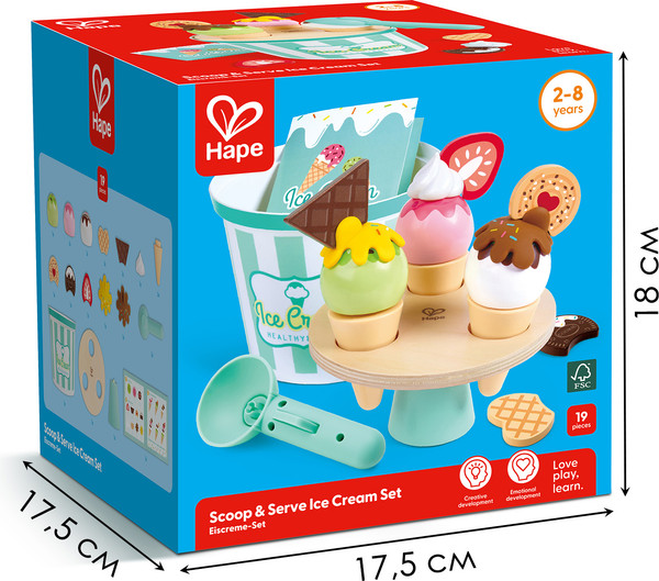 Изображение товара Набор игрушечных продуктов HappyLine Мороженое E3225_HP