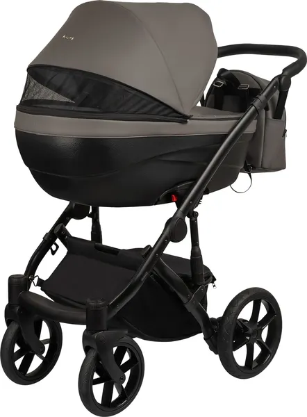 Изображение товара Детская универсальная коляска Bexa Ideal Eco 2в1 (IE 06, черный/темно-серая кожа)