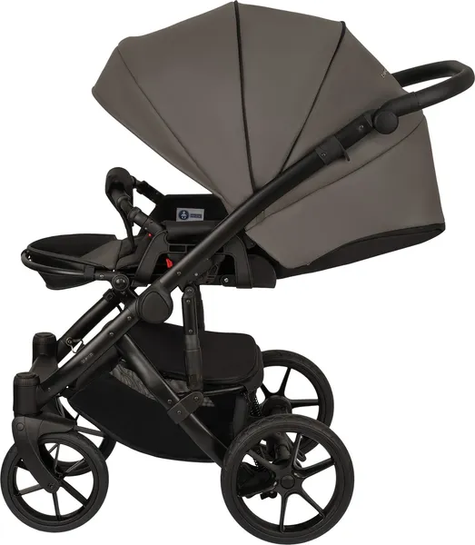 Изображение товара Детская универсальная коляска Bexa Ideal Eco 2в1 (IE 06, черный/темно-серая кожа)