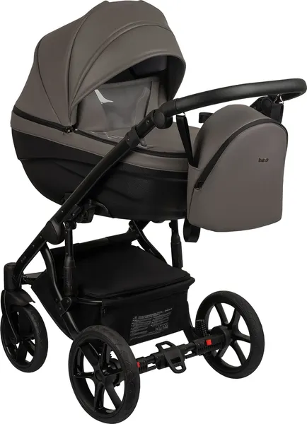 Изображение товара Детская универсальная коляска Bexa Ideal Eco 2в1 (IE 06, черный/темно-серая кожа)