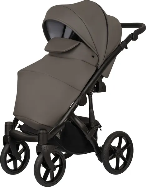 Изображение товара Детская универсальная коляска Bexa Ideal Eco 2в1 (IE 06, черный/темно-серая кожа)