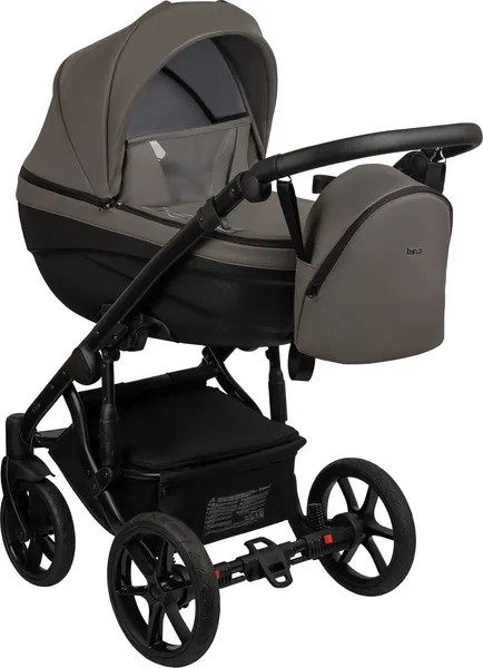 Изображение товара Детская универсальная коляска Bexa Ideal Eco 2в1 (IE 06, черный/темно-серая кожа)