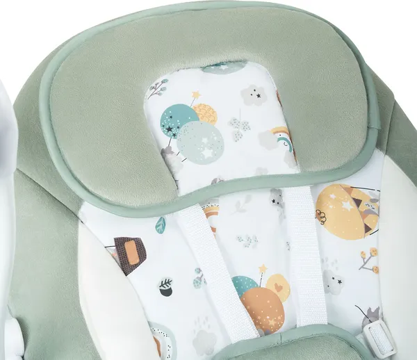 Изображение товара Качели для новорожденных INDIGO Star light (зеленый)