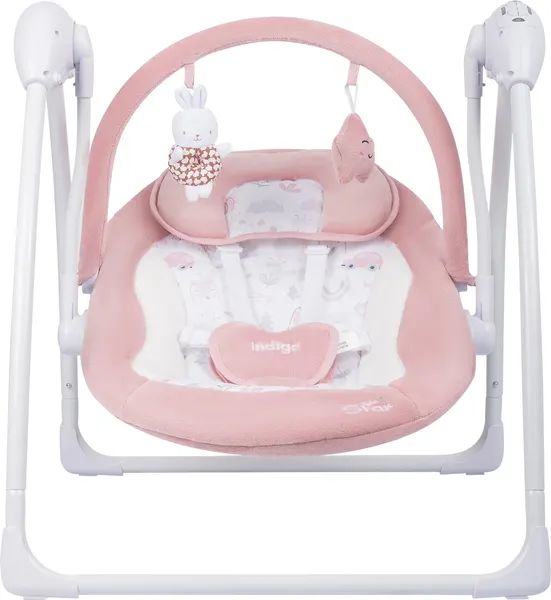 Изображение товара Качели для новорожденных INDIGO Star light (розовый)