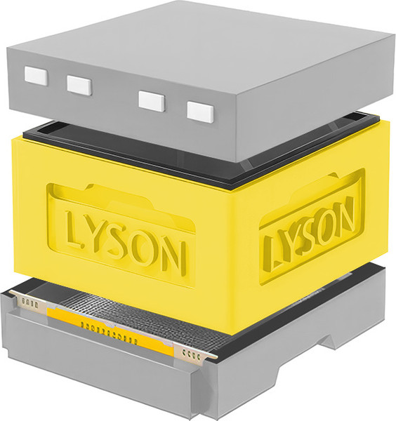 Изображение товара Улей Lyson Рута На 12 Рамок / KR121YG (желтый/серый)