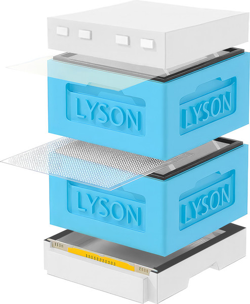 Изображение товара Улей Lyson Рута На 12 Рамок / KR122BW (синий/неокрашенный)
