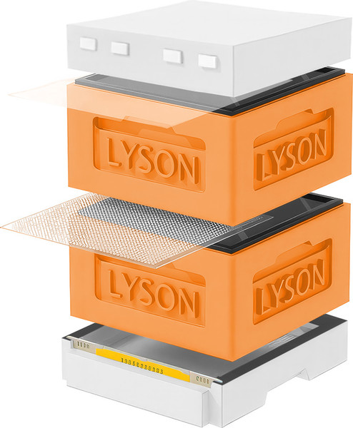 Изображение товара Улей Lyson Рута На 12 Рамок / KR122ORW (оранжевый/неокрашенный)