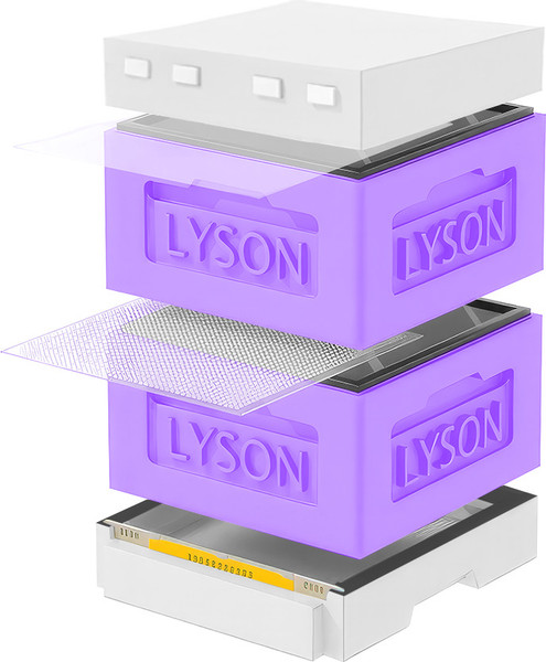 Изображение товара Улей Lyson Рута На 12 Рамок / KR122PUW (фиолетовый/неокрашенный)