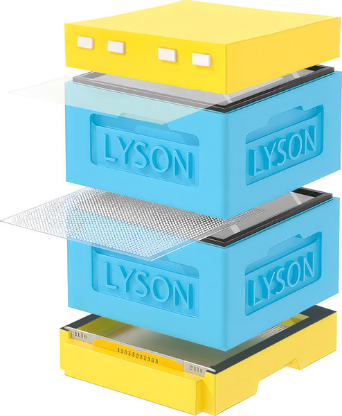 Изображение товара Улей Lyson Рута На 12 Рамок / KR122BY (синий/желтый)