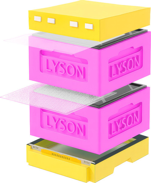 Изображение товара Улей Lyson Рута На 12 Рамок / KR122PY (розовый/желтый)