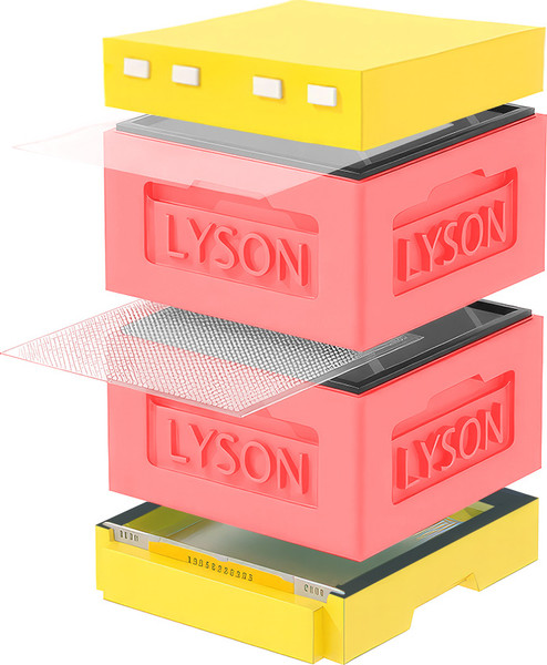 Изображение товара Улей Lyson Рута На 12 Рамок / KR122RDY (красный/желтый)