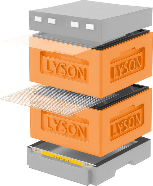 Изображение товара Улей Lyson Рута На 12 Рамок / KR122ORG (оранжевый/серый)