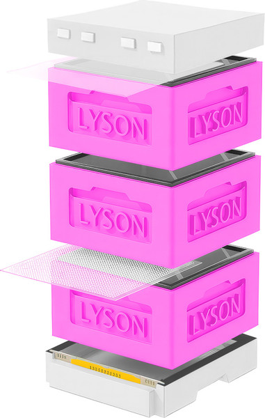 Изображение товара Улей Lyson Рута На 12 Рамок / KR123PW (розовый/неокрашенный)