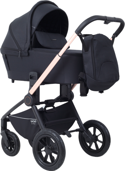 Изображение товара Детская универсальная коляска MOWbaby Zoom air 2в1 / MB086 (Gold Black)