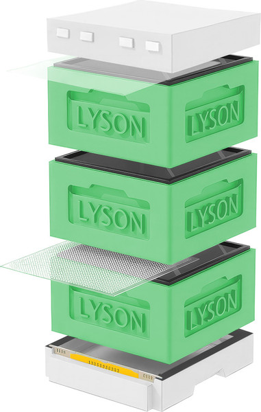Изображение товара Улей Lyson Рута На 12 Рамок / KR123GW (зеленый/неокрашенный)