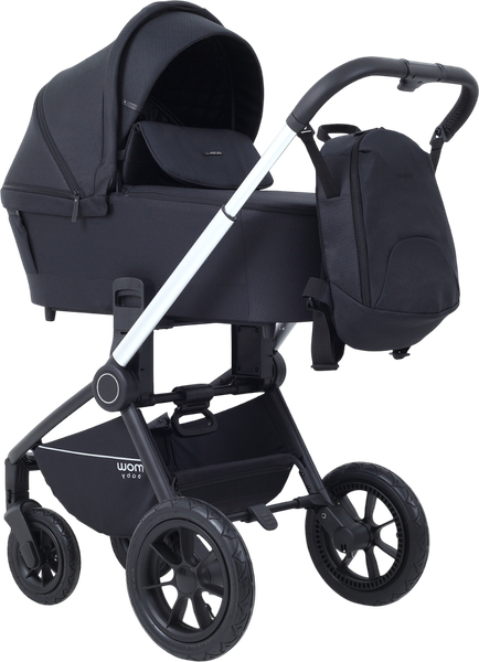 Изображение товара Детская универсальная коляска MOWbaby Zoom air 2в1 / MB086 (Silver Black)