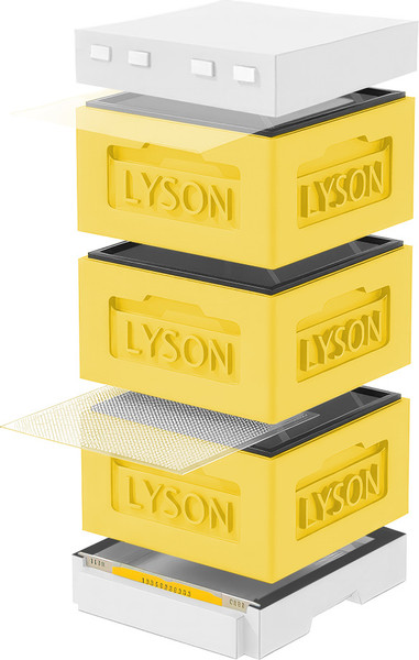 Изображение товара Улей Lyson Рута На 12 Рамок / KR123YW (желтый/неокрашенный)