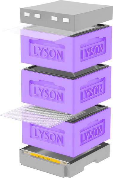 Изображение товара Улей Lyson Рута На 12 Рамок / KR123PUG (фиолетовый/серый)