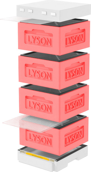 Изображение товара Улей Lyson Рута На 12 Рамок / KR124RDW (красный/неокрашенный)