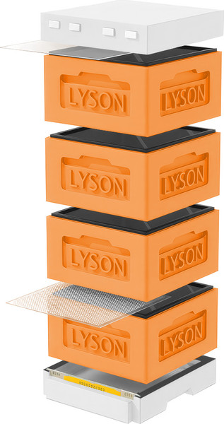 Изображение товара Улей Lyson Рута На 12 Рамок / KR124ORW (оранжевый/неокрашенный)
