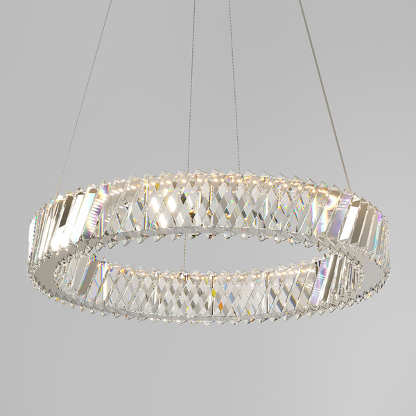 Изображение товара Потолочный светильник Евросвет Strotskis 101004 LED (никель хрусталь)