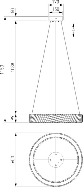 Изображение товара Потолочный светильник Евросвет Strotskis 101004 LED (никель хрусталь)