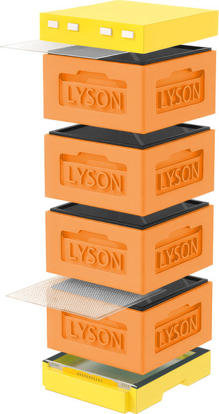 Изображение товара Улей Lyson Рута На 12 Рамок / KR124ORY (оранжевый/желтый)