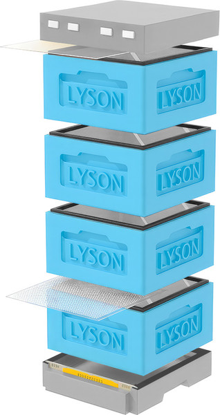 Изображение товара Улей Lyson Рута На 12 Рамок / KR124BG (синий/серый)
