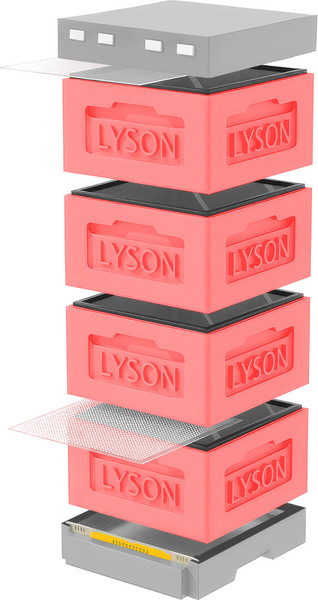 Изображение товара Улей Lyson Рута На 12 Рамок / KR124RDG (красный/серый)