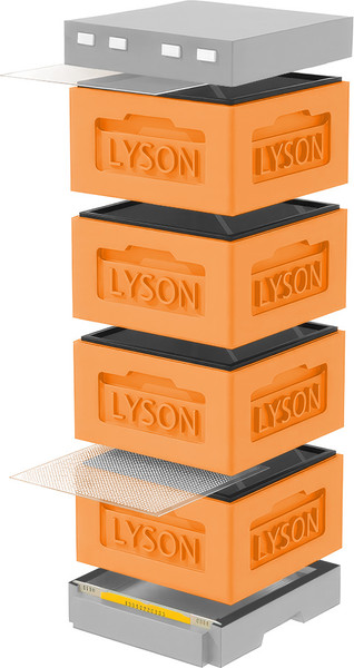 Изображение товара Улей Lyson Рута На 12 Рамок / KR124ORG (оранжевый/серый)
