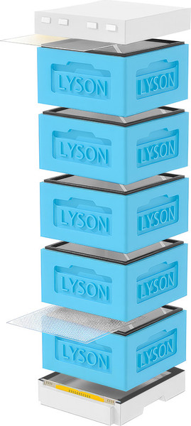 Изображение товара Улей Lyson Рута На 12 Рамок / KR125BW (синий/неокрашенный)