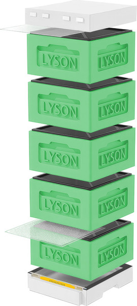 Изображение товара Улей Lyson Рута На 12 Рамок / KR125GW (зеленый/неокрашенный)
