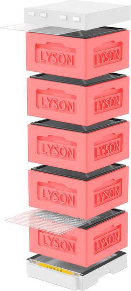Изображение товара Улей Lyson Рута На 12 Рамок / KR125RDW (красный/неокрашенный)
