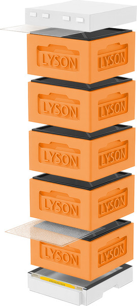 Изображение товара Улей Lyson Рута На 12 Рамок / KR125ORW (оранжевый/неокрашенный)