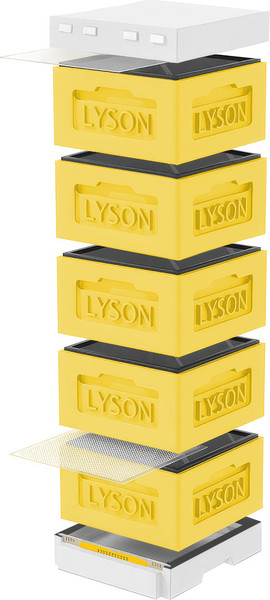 Изображение товара Улей Lyson Рута На 12 Рамок / KR125YW (желтый/неокрашенный)