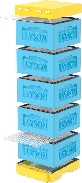Изображение товара Улей Lyson Рута На 12 Рамок / KR125BY (синий/желтый)